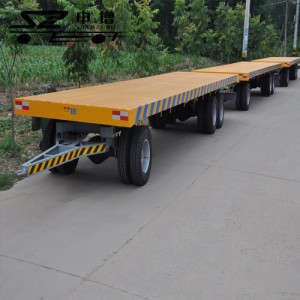 25吨平板拖车  平板车 托盘车 搬运车 可定做