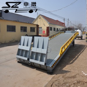 10吨登车桥 移动式登车桥 叉车装卸货平台货柜 高度可调节