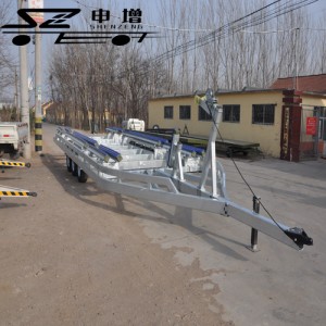 5吨船拖车 游艇转运车 浮筒式船运输车 船舶搬运车可定制
