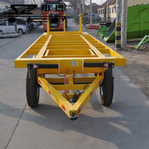 8吨骨架拖车 集装箱拖车底盘 移动式搬运车 可定制